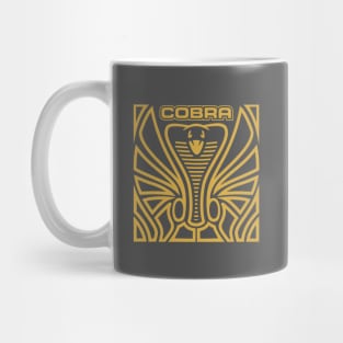 Cobra Hood Art (Gold on Dark Gray) Mug